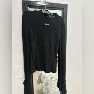 Off white black blouse size xs-S